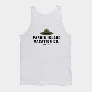 Parris Island Vacation Co. for Marines and Veterans Tank Top